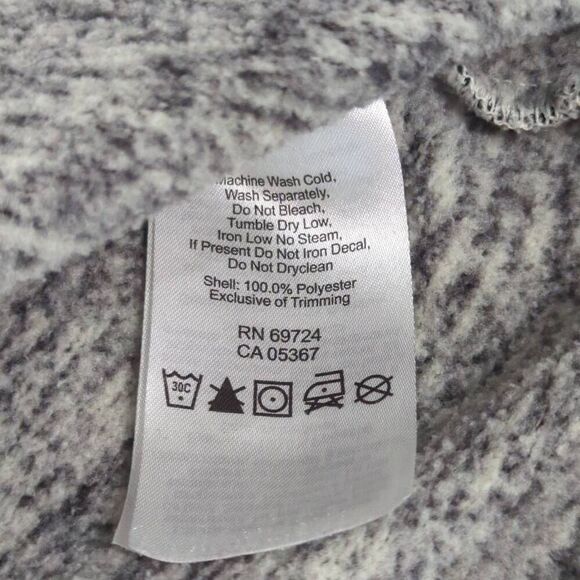 Vintage Columbia Women’s Large Grey Fleece Knit Soft Pullover Sweater Turtleneck - Picture 6 of 7